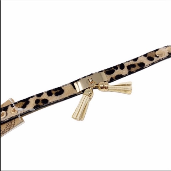 Gold Leopard Tassel Bracelet NEW - Picture 4 of 7
